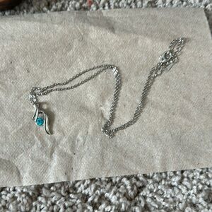 Blue jewel necklace